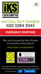 Mobile Screenshot of ikslocksmiths.co.uk